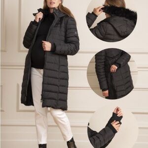 Seraphine Black down filled puffer Coat